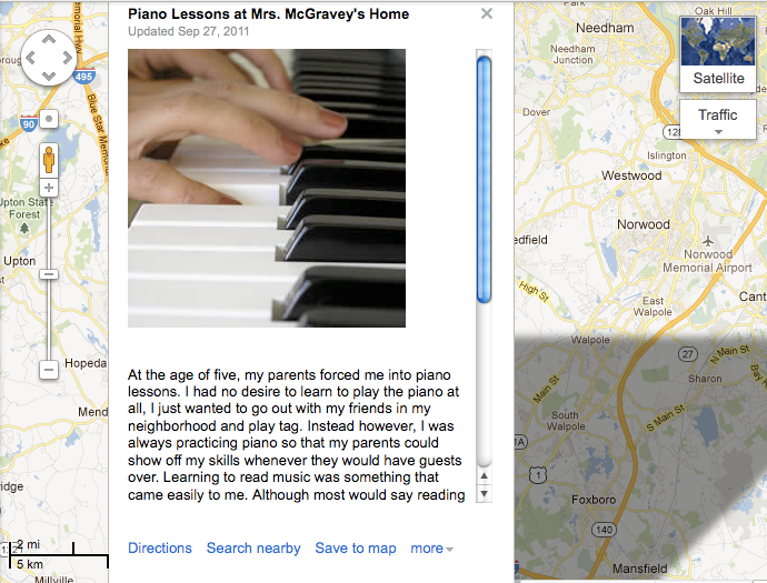 Excerpt of Lynn’s Map and Piano Lessons